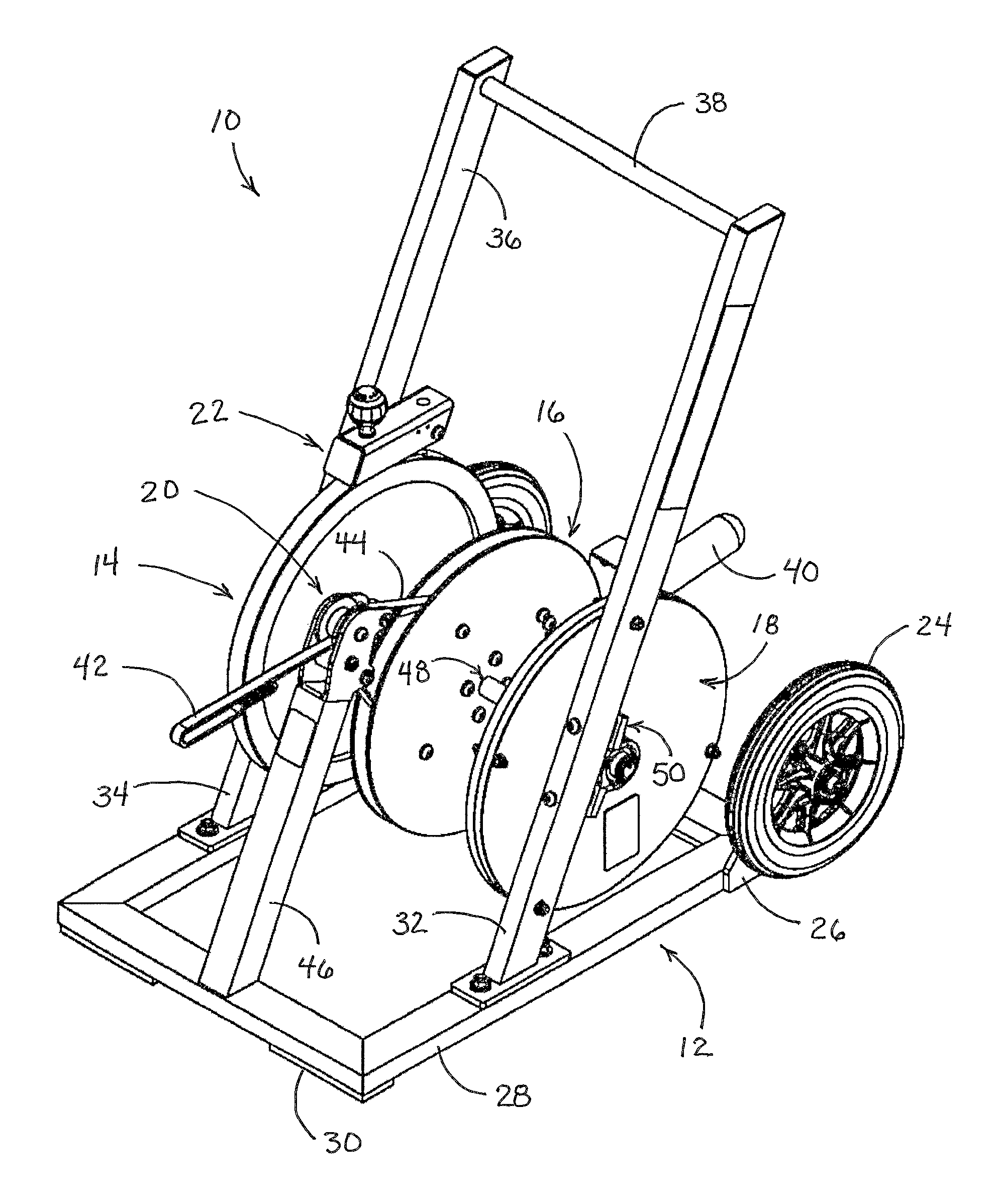 Exercise machine for providing resistance to ambulatory motion of the user