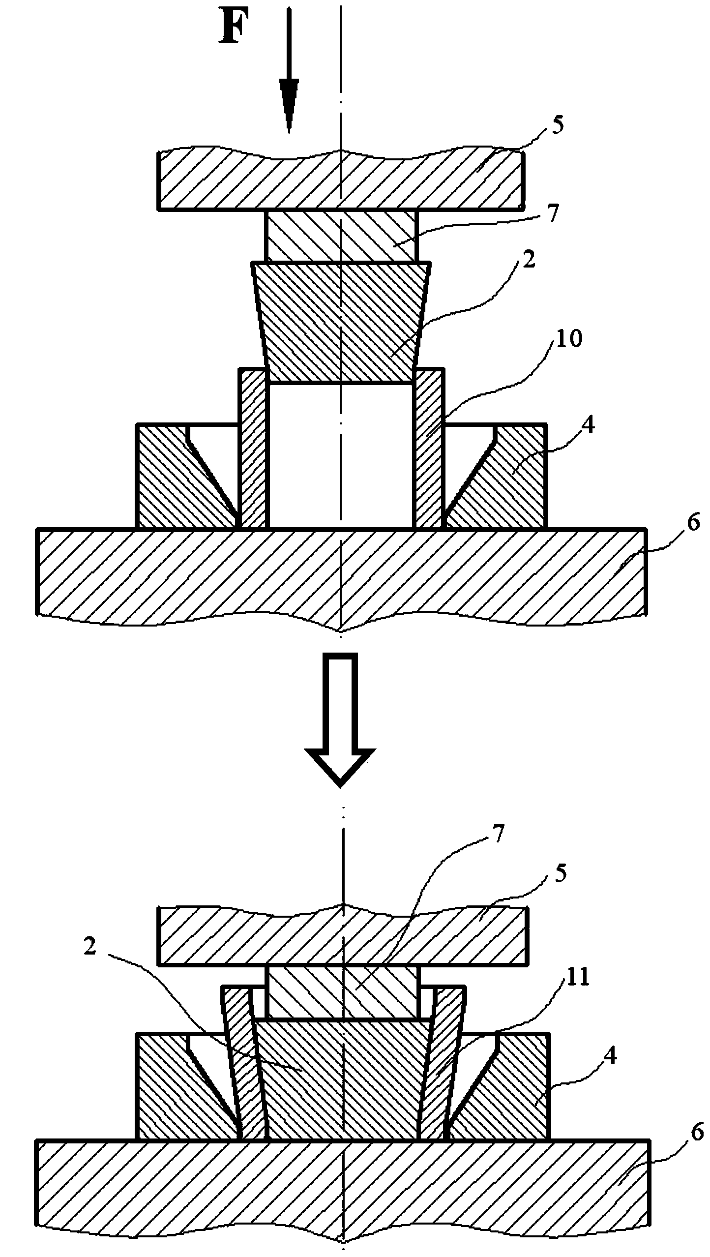 Preparing method of G20Cr2Ni4 bearing steel large-scale special-shaped cross section annular blank