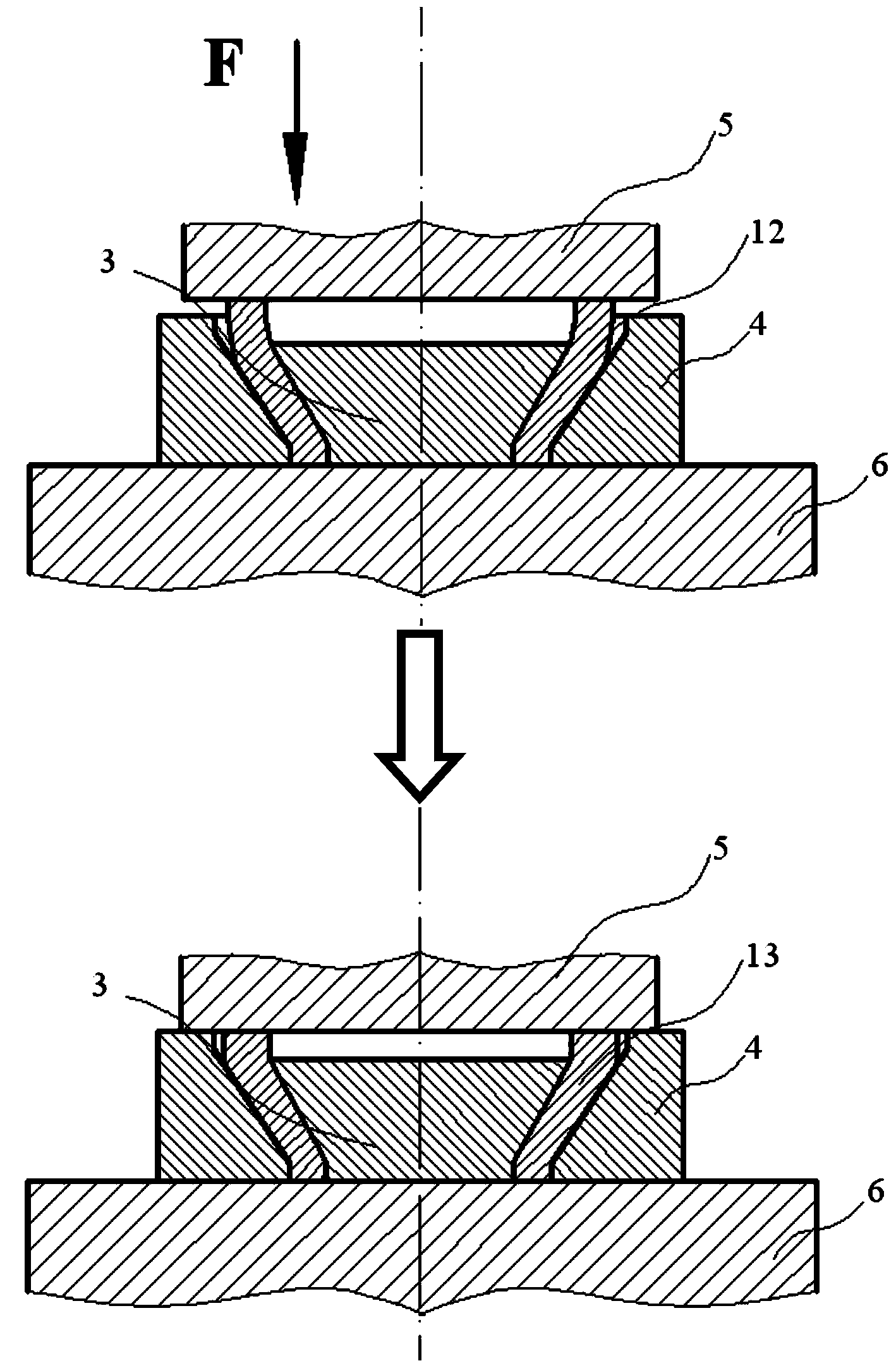 Preparing method of G20Cr2Ni4 bearing steel large-scale special-shaped cross section annular blank