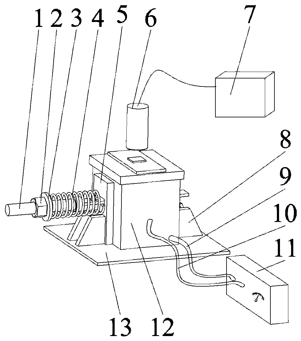 Constant-load stress corrosion online observation test device in hydrofluoric acid environment