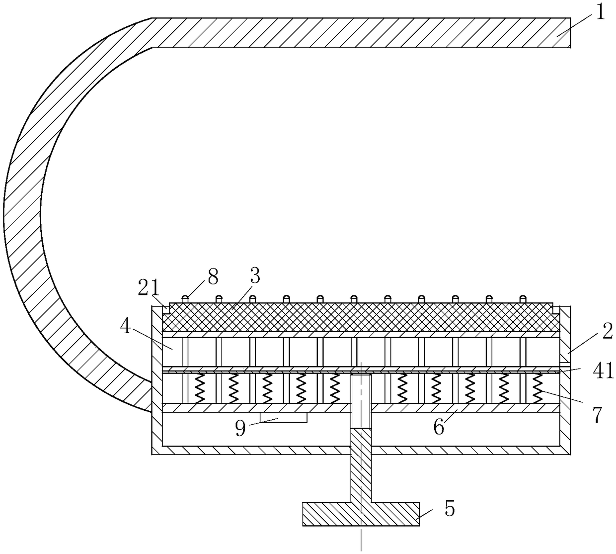 Medical arm body fluid collector of laboratory department