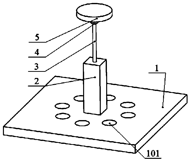 A point-suction wave energy generation device based on multi-pile wave gathering