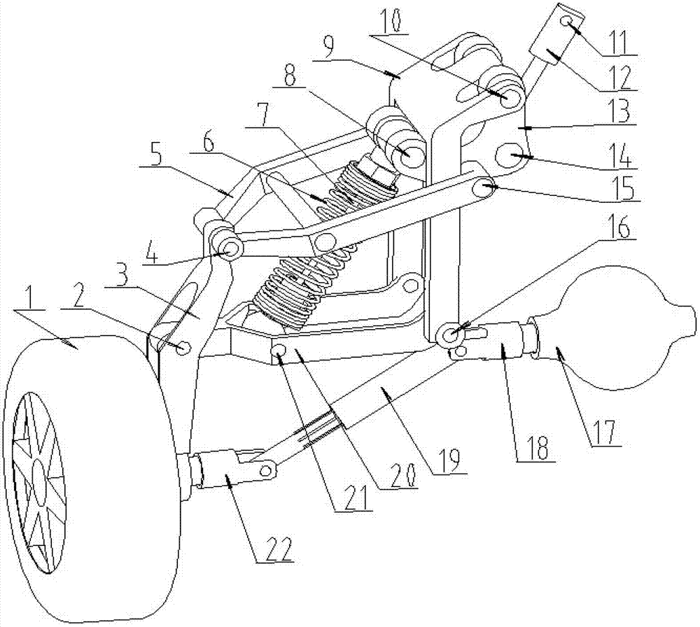 Hydraulic spring foldable retracting device for amphibious vehicle wheels