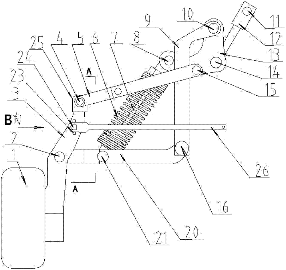 Hydraulic spring foldable retracting device for amphibious vehicle wheels