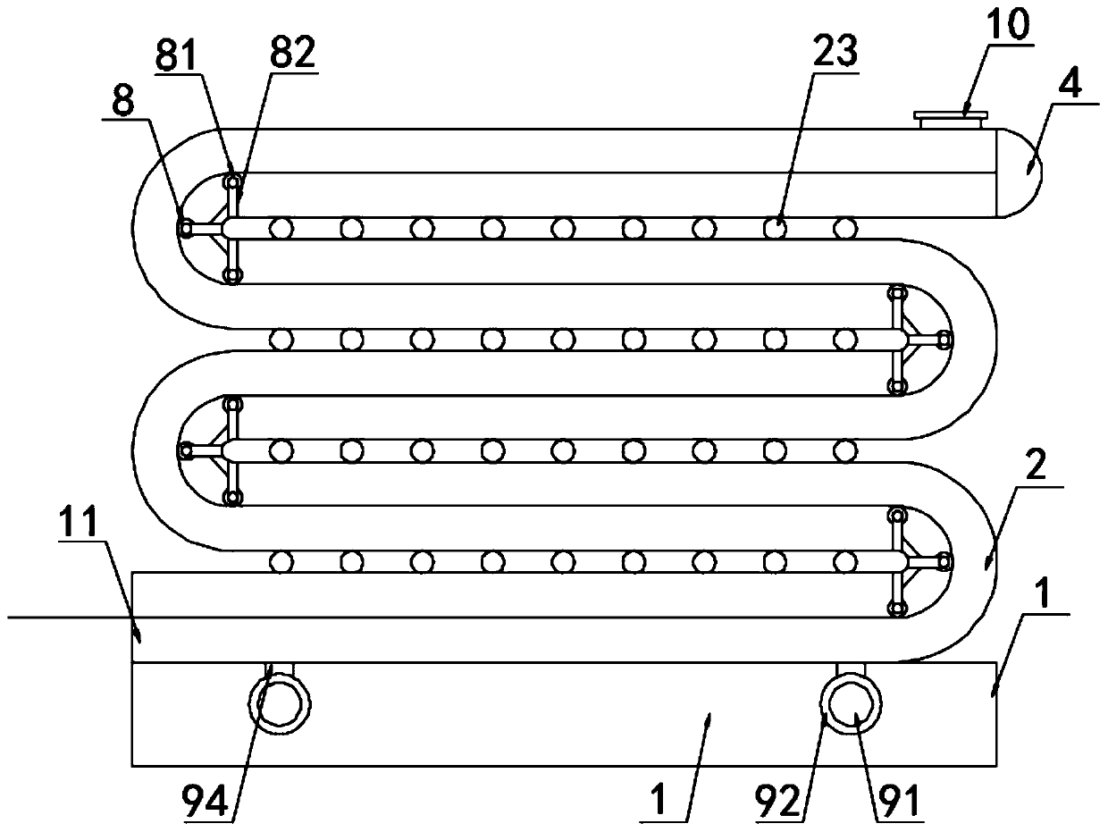 A continuous annealing device for alloy aluminum wire