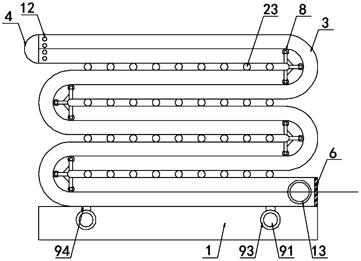 A continuous annealing device for alloy aluminum wire