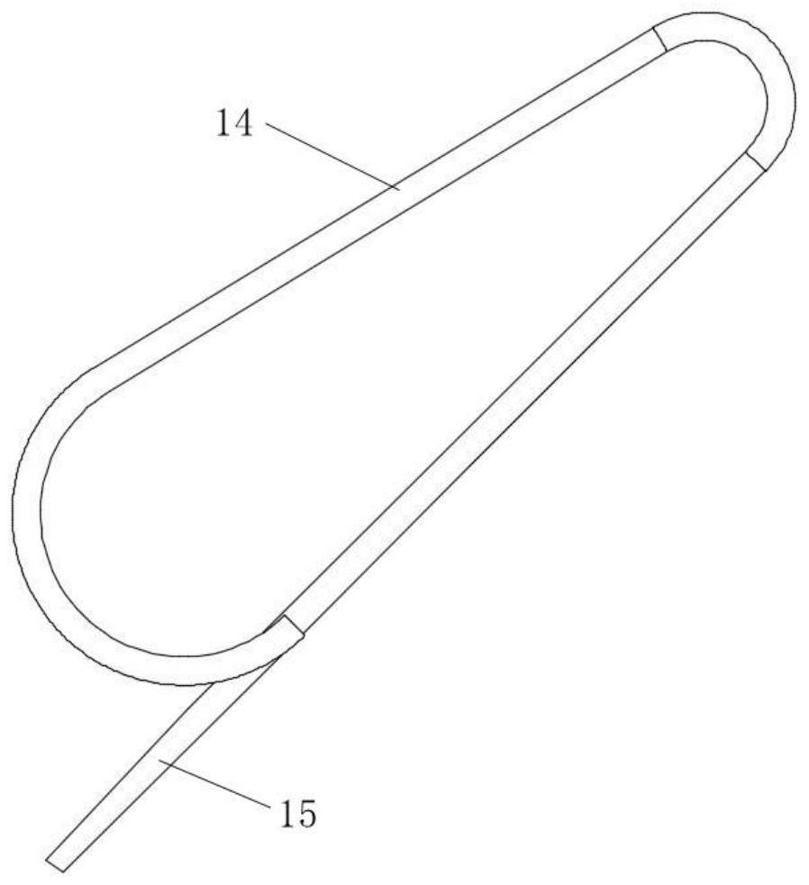 Device for connecting label and hanging ring