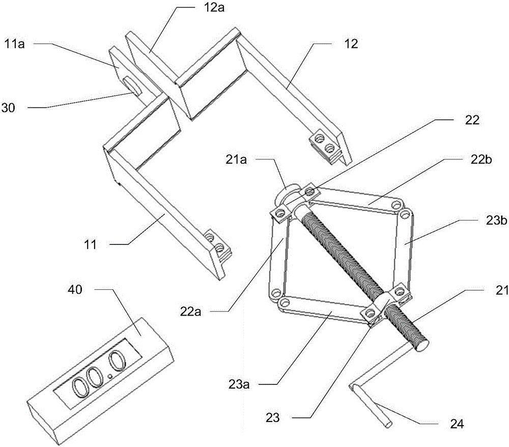 Door slot gap measuring device for elevator landing door