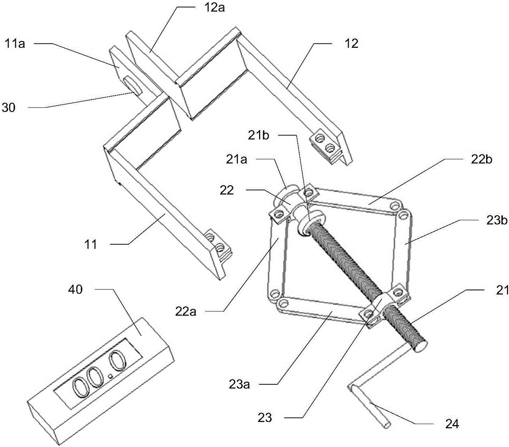 Door slot gap measuring device for elevator landing door