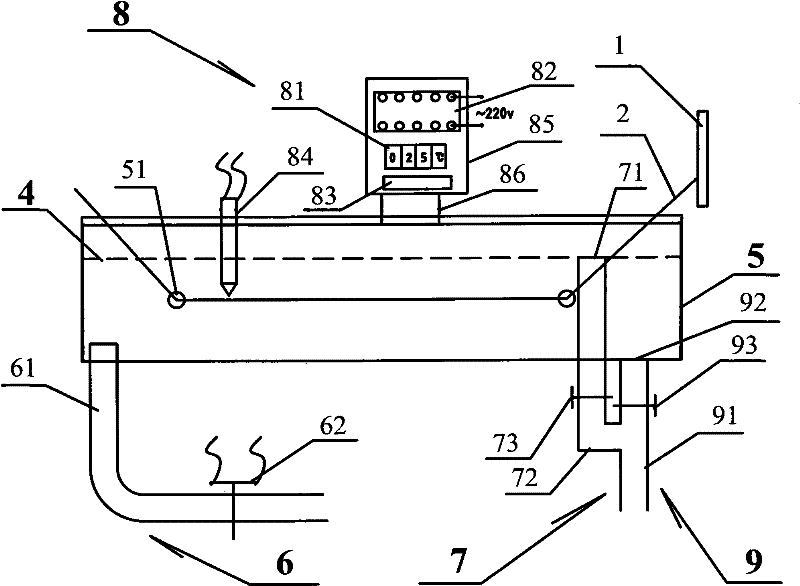 Automatic temperature control cooling device for plastic granulation