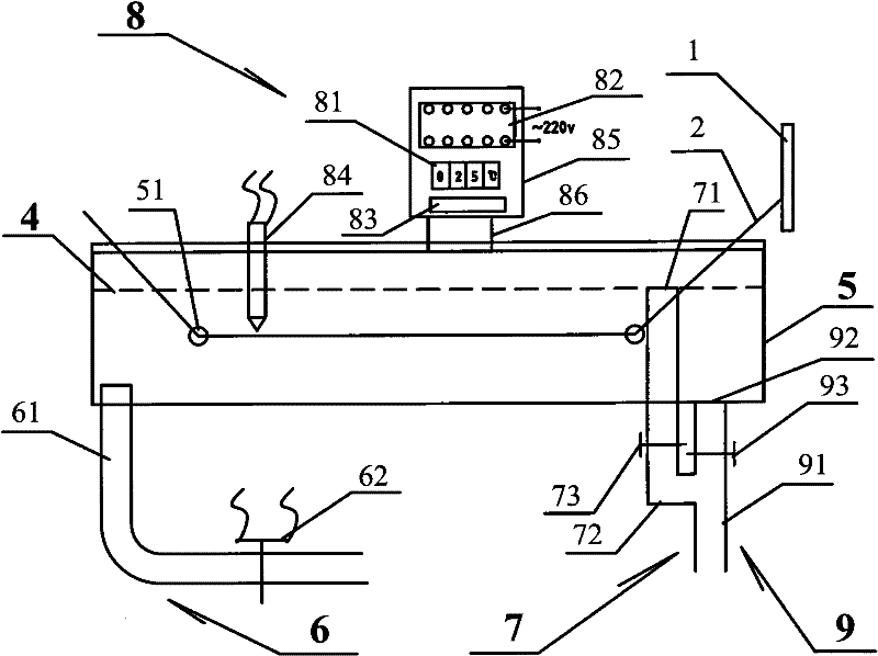 Automatic temperature control cooling device for plastic granulation