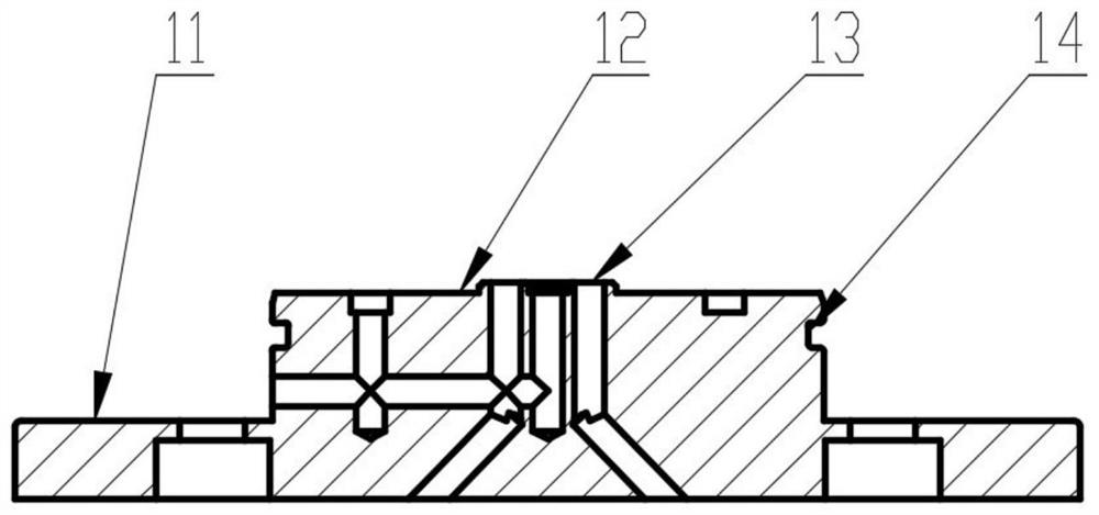 Gap automatic compensating type underwater rotation servo valve