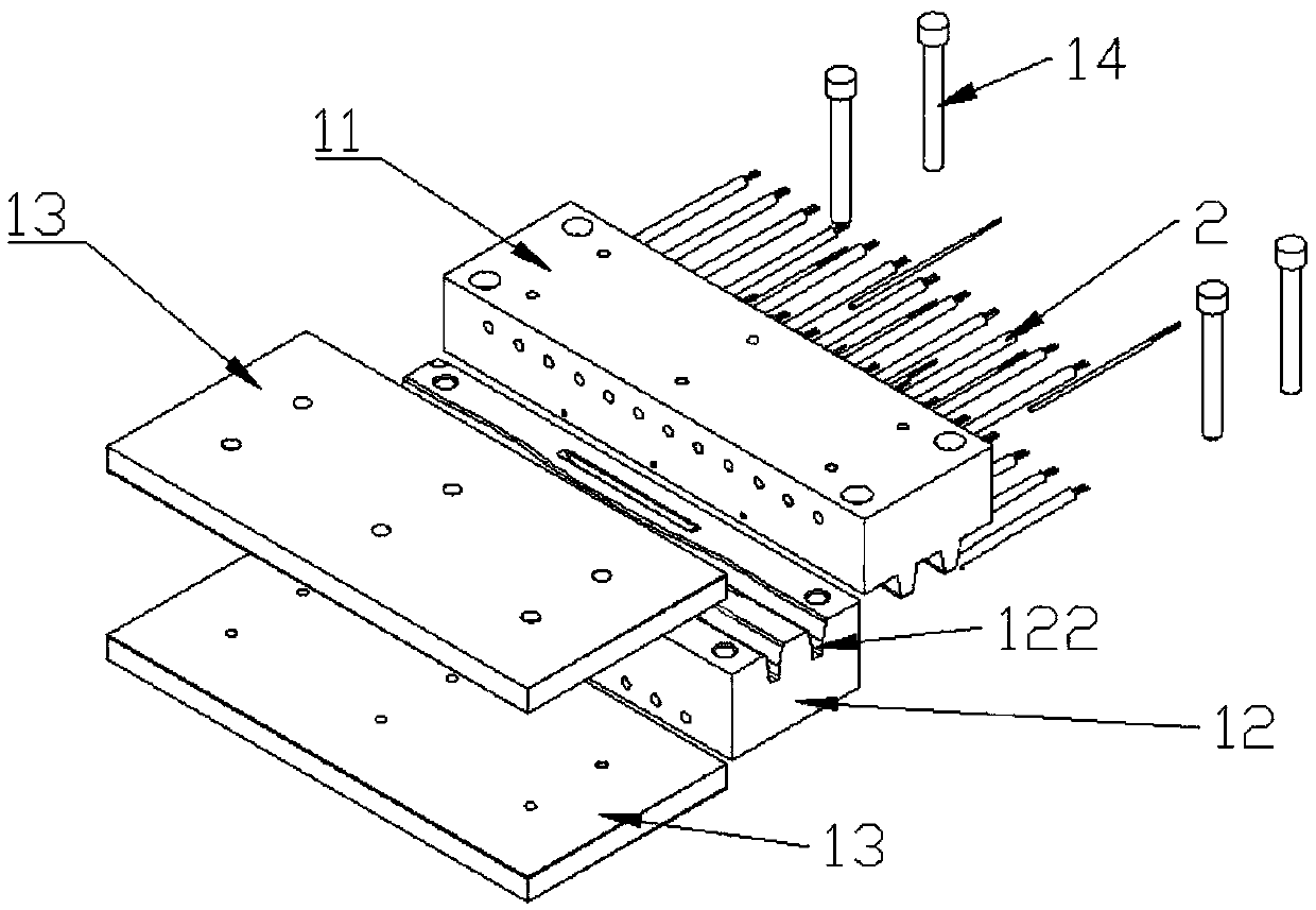 Mold pressing forming process of long glass fiber reinforced resin bow arm