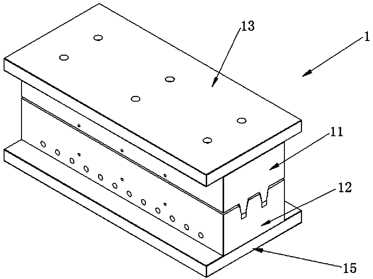 Mold pressing forming process of long glass fiber reinforced resin bow arm