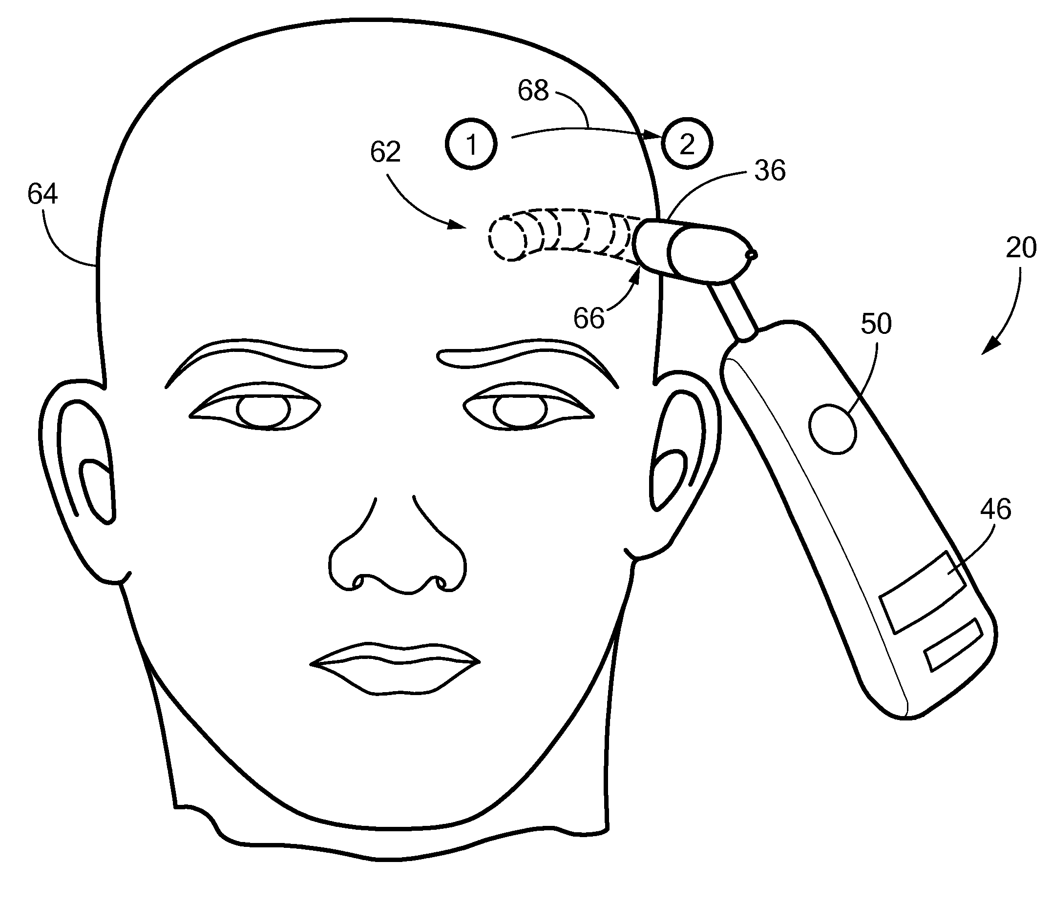 Apparatus and method of simulating a thermometer