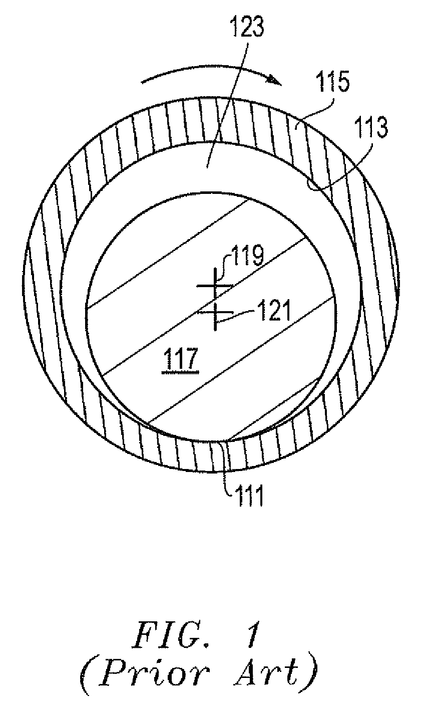 Conformal bearing for rock drill bit