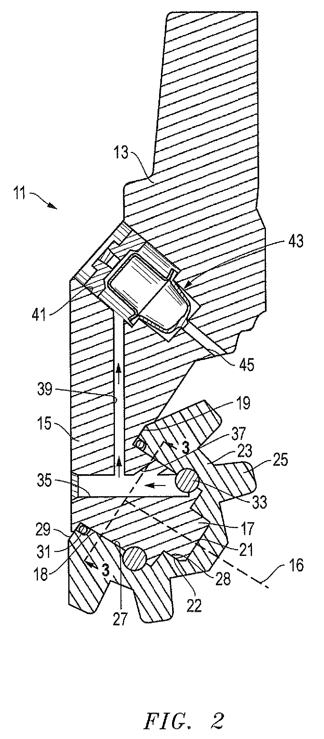 Conformal bearing for rock drill bit