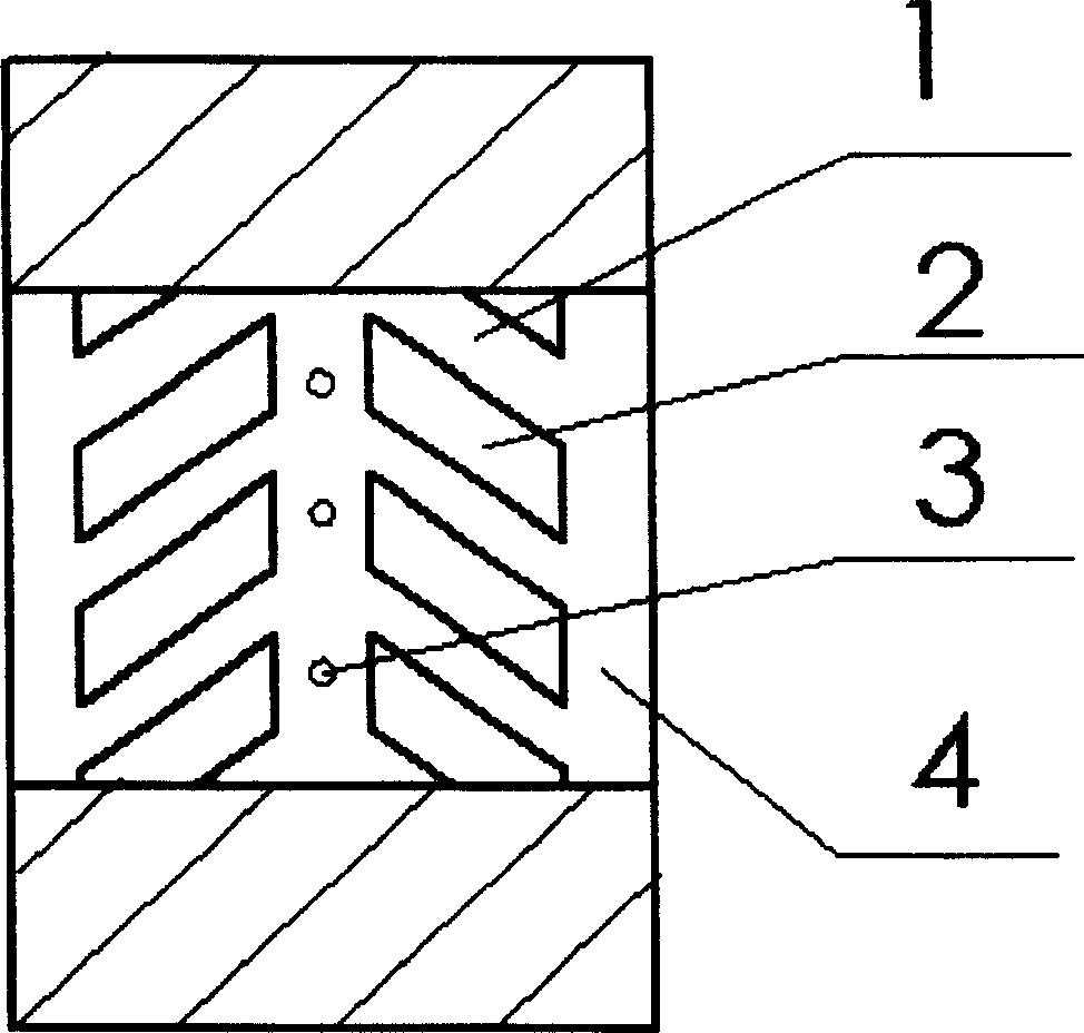 Mixed type helical groove dynamical and static pressure gas composite cylindrical bearing