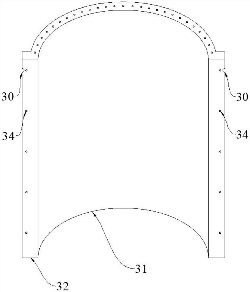 A kind of construction method of arc foundation pit support system based on anchor tension structure