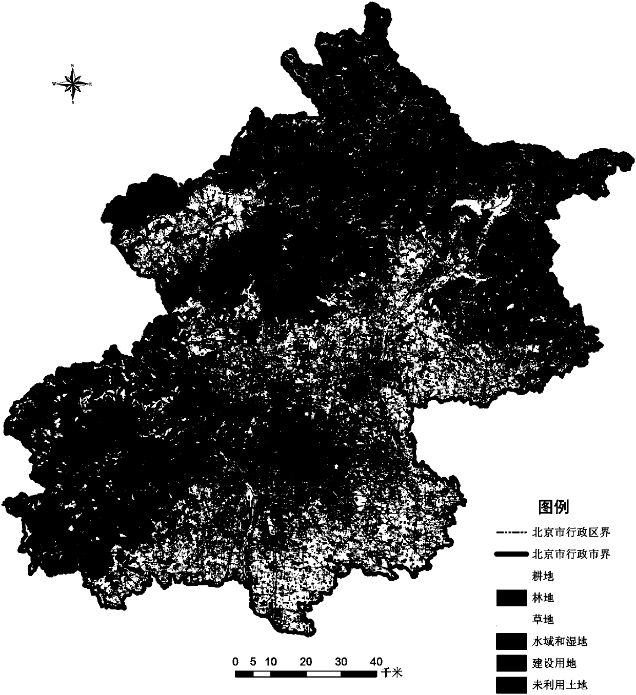 Evaluation method for landscape fragmentation index