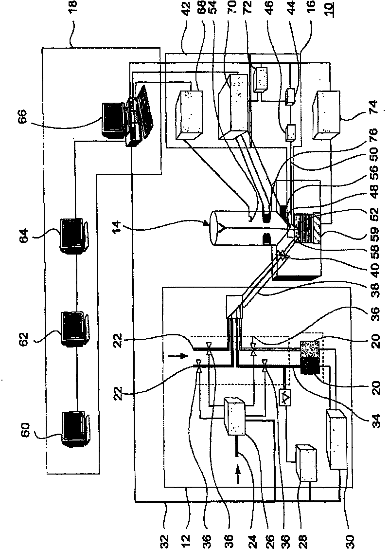 Method for etching surface material with induced chemical reaction by focused electron beam on surface