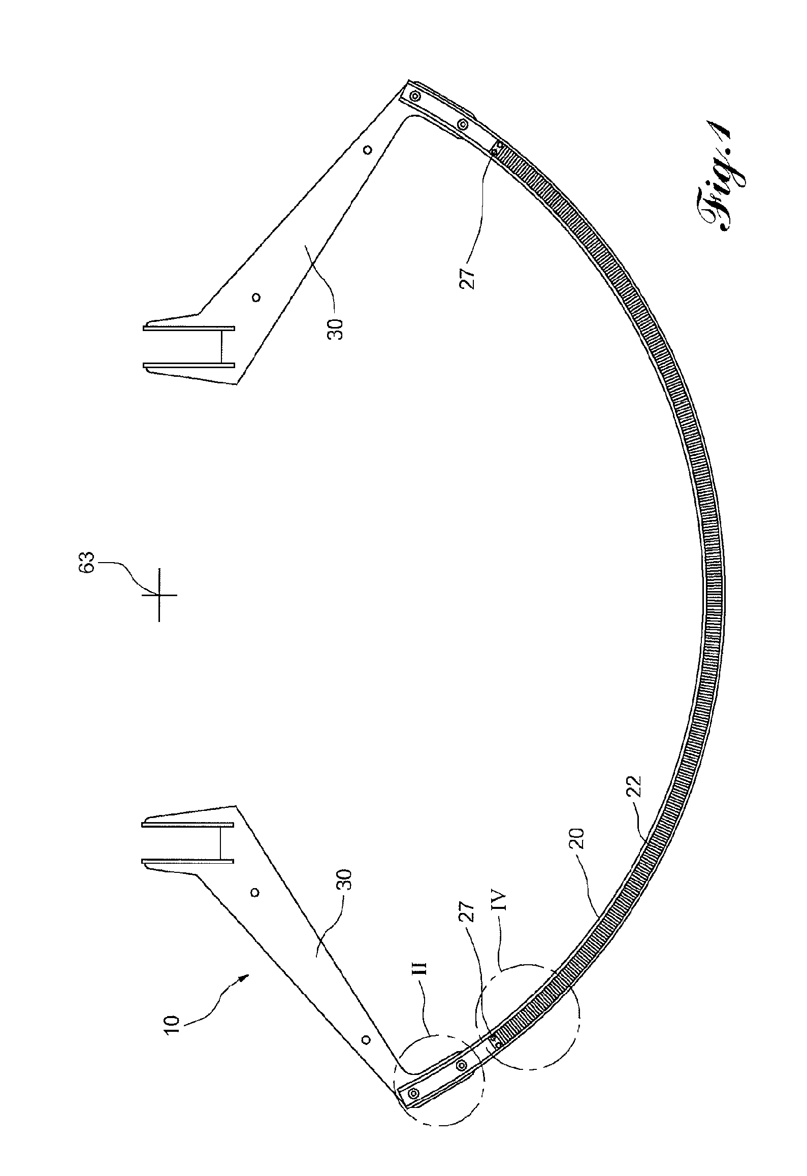 System for effecting the rotational movement of a solar tracker and solar tracking device comprising such a system