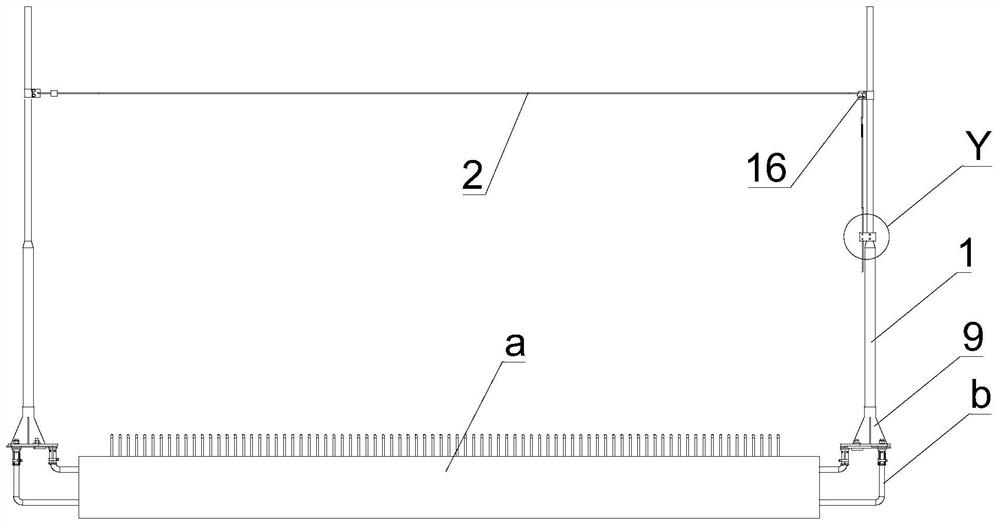 Safety protection method for precast beam construction