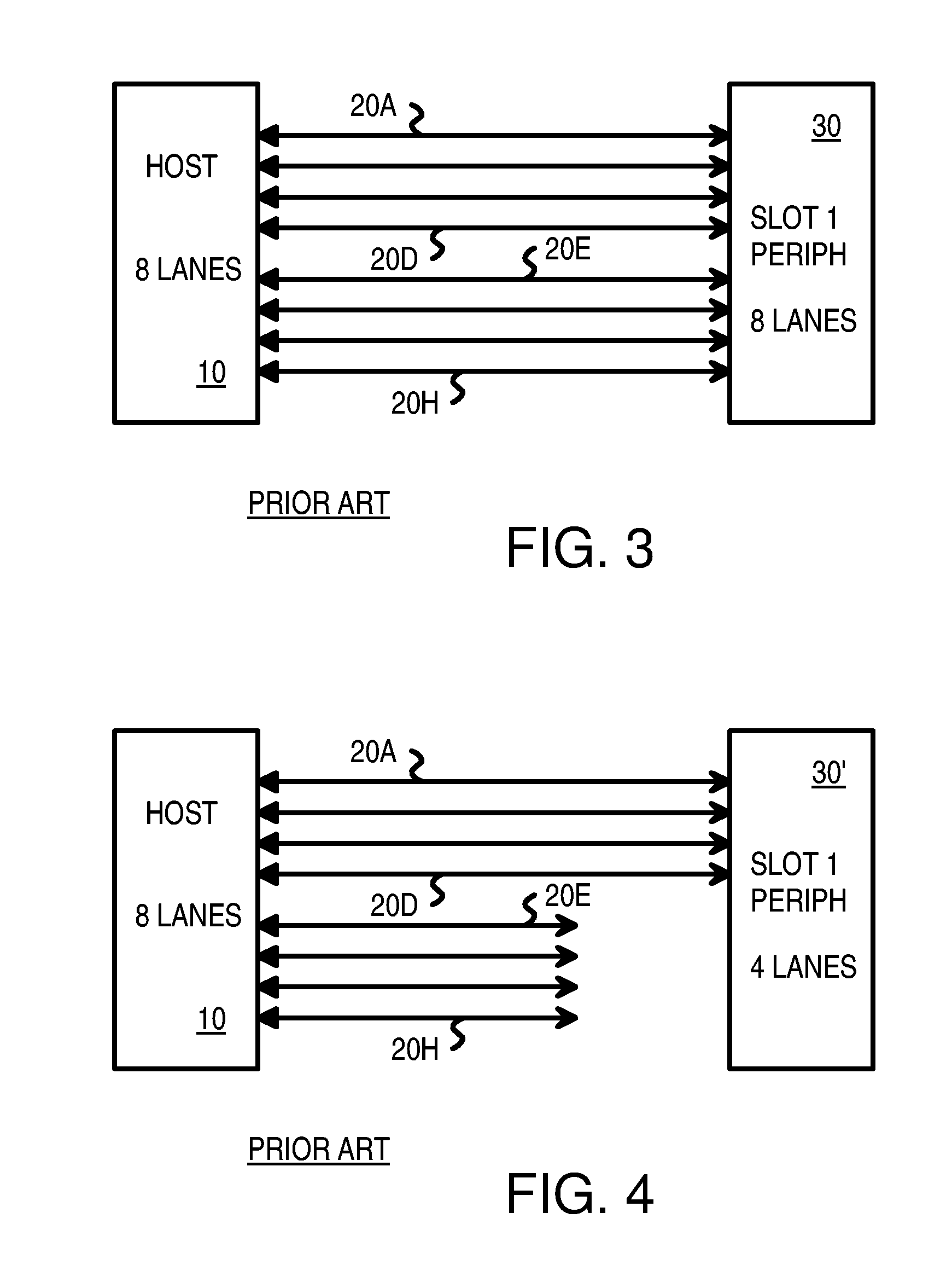 Optimized topographies for dynamic allocation of PCI express lanes using differential muxes to additional lanes to a host