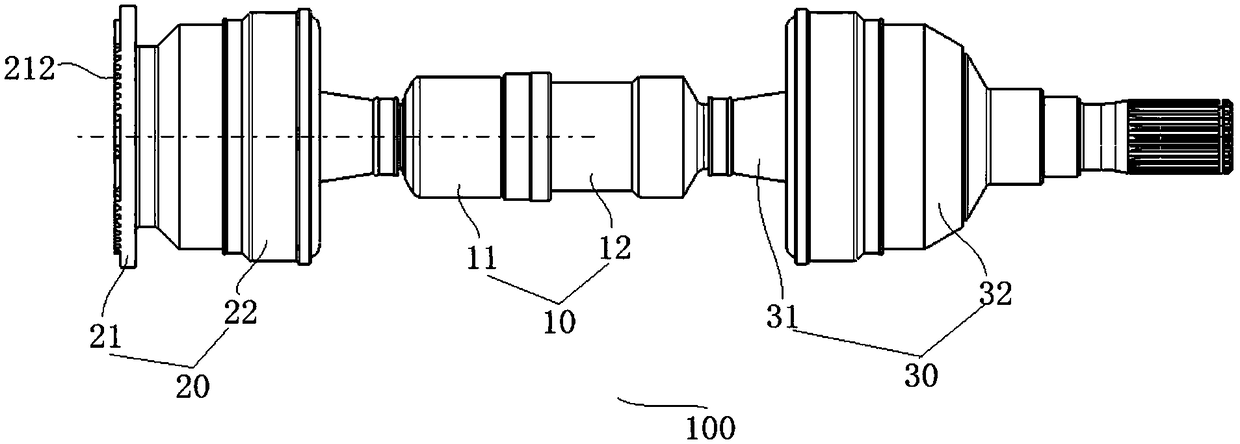 Vehicle driving half shaft and vehicle with driving half shaft