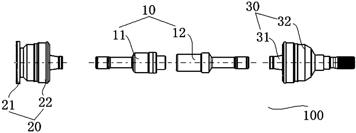 Vehicle driving half shaft and vehicle with driving half shaft