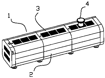 Electromagnetic label pushing device for labeling machine