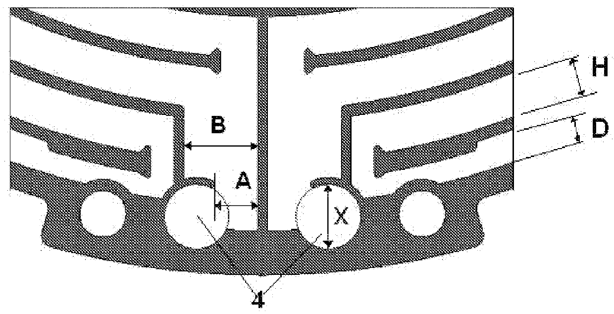 Electrode pattern for resistance heating element and wafer processing apparatus