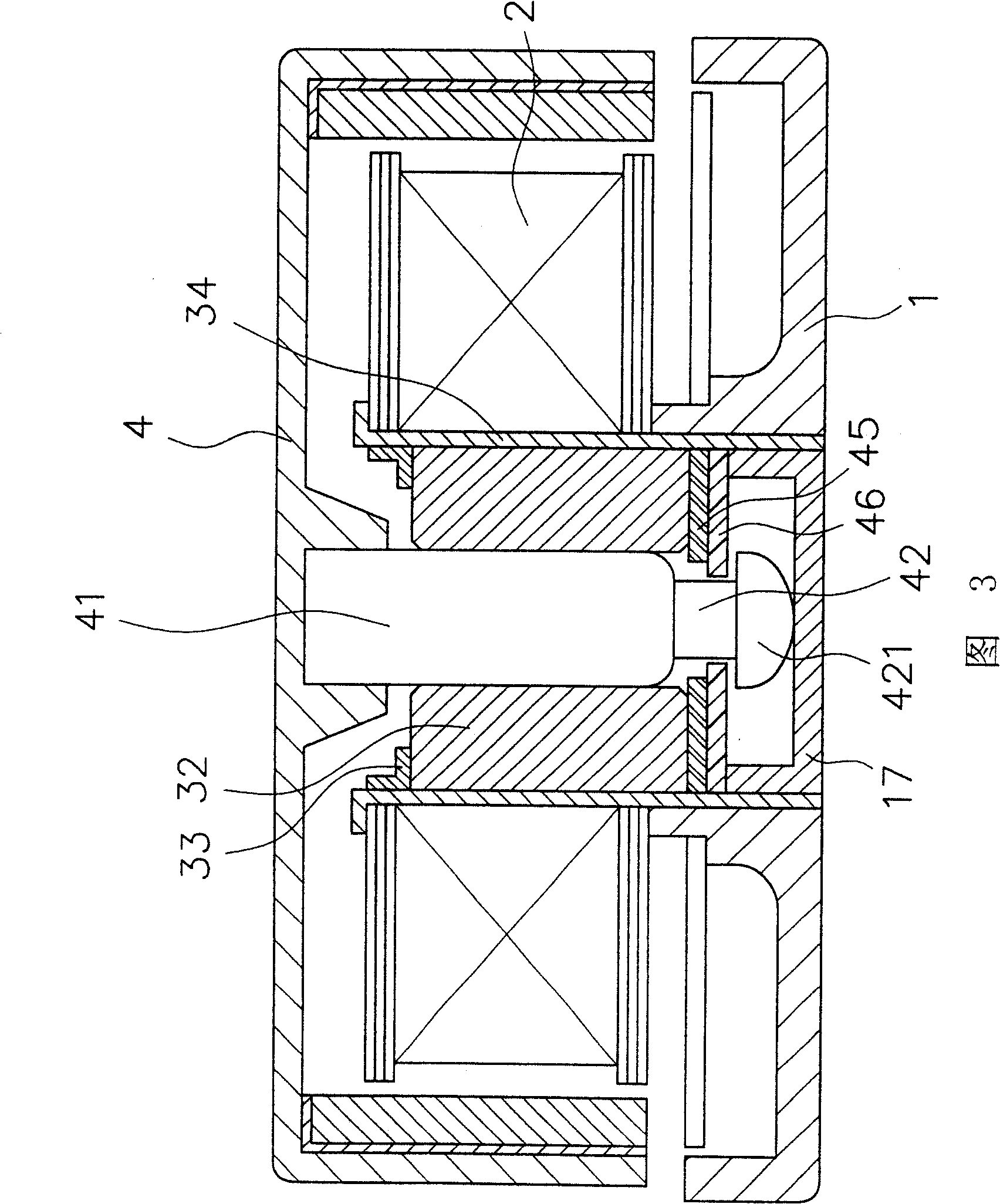 Motor centrally axle coupling structure