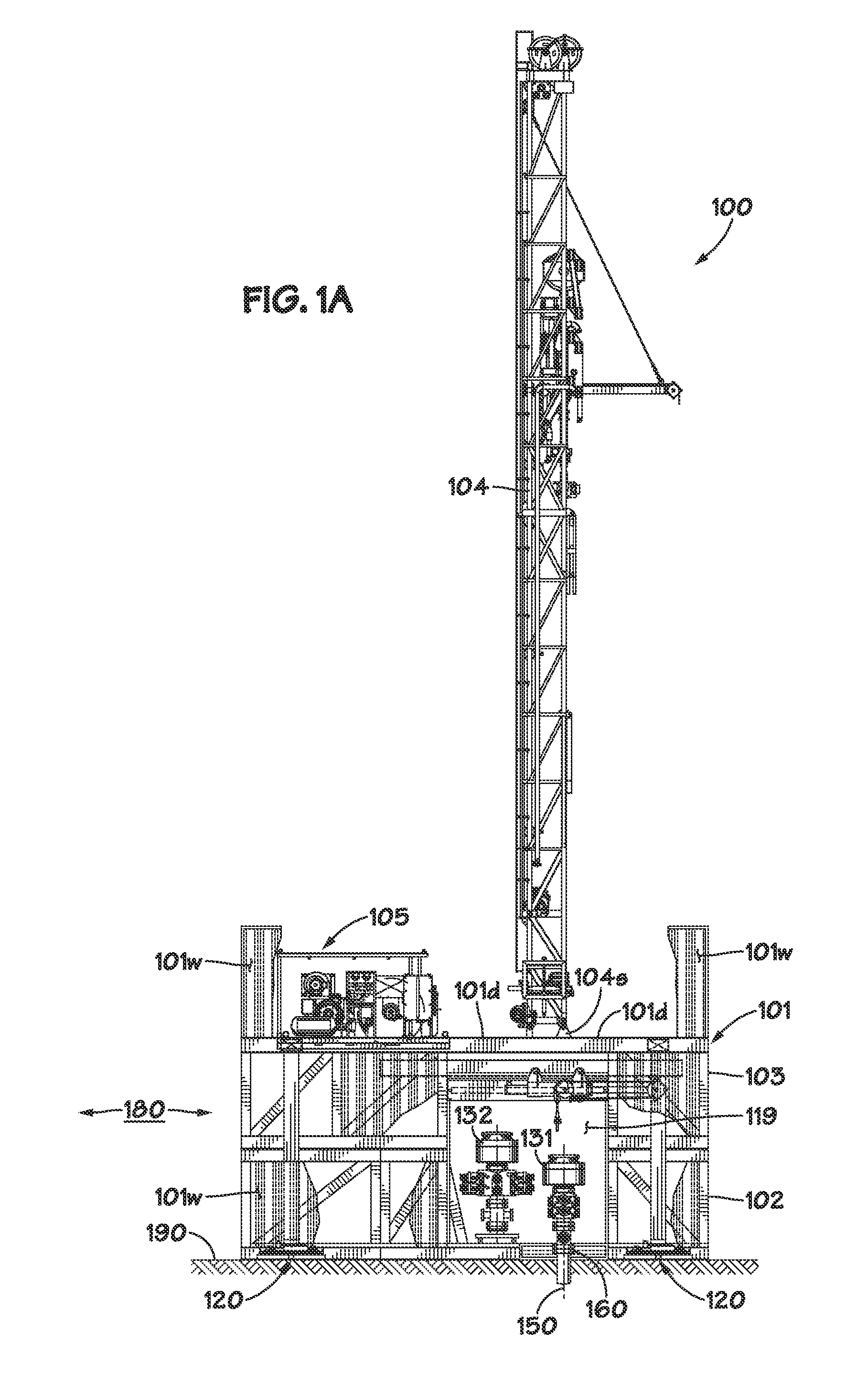 Performing simultaneous operations on multiple wellbore locations using a single mobile drilling rig