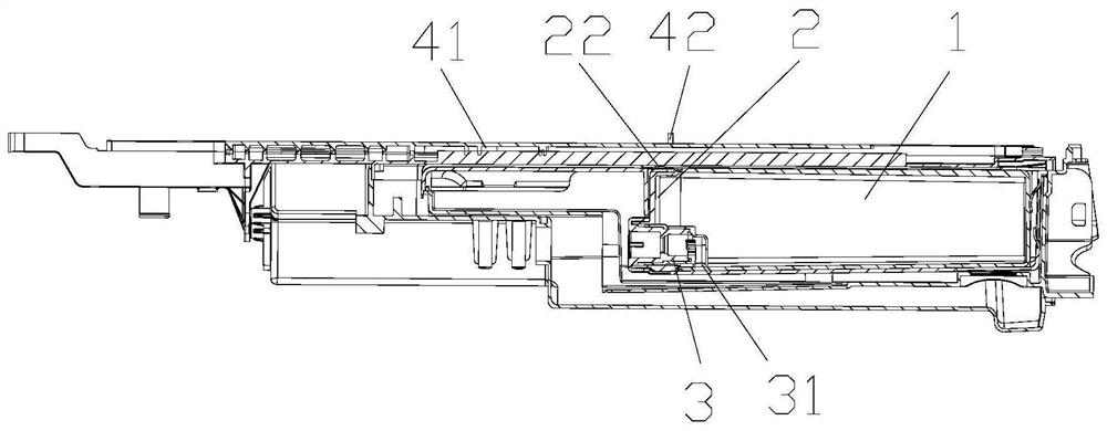 Liquid storage box, putting device and clothes processing equipment