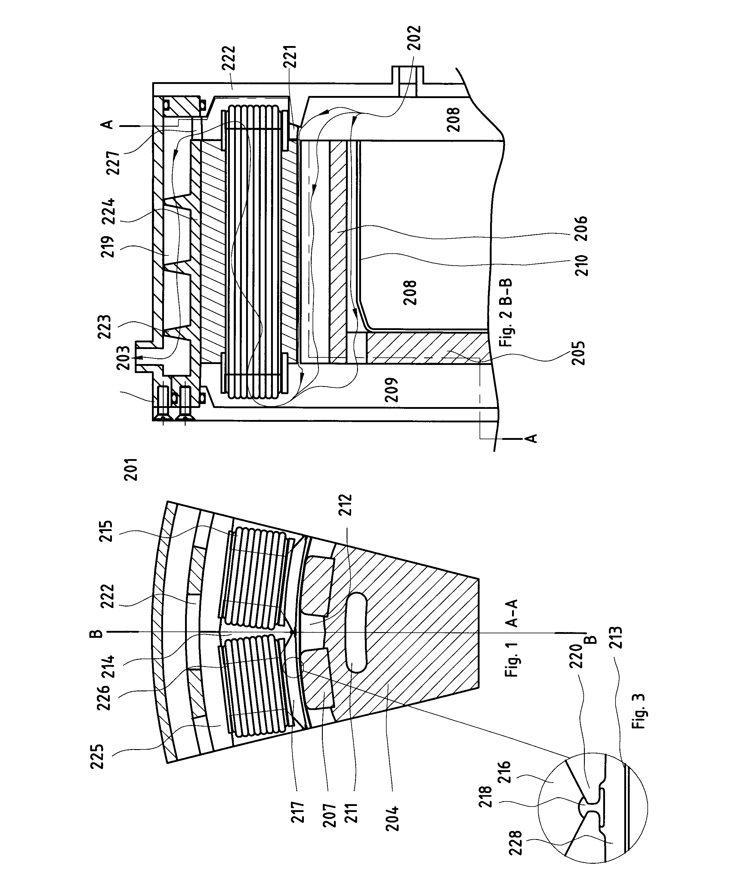 Cooled magnet motor