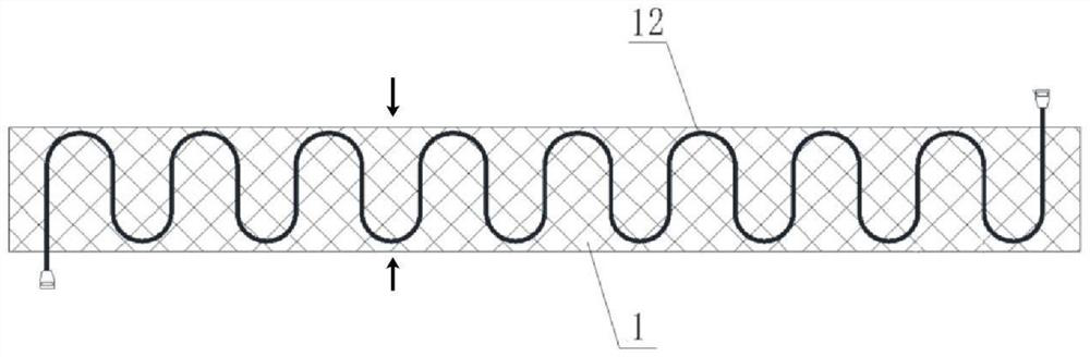 Optical fiber sensor hot-melting packaging belt, metal pressure pipeline and manufacture method of metal pressure pipeline