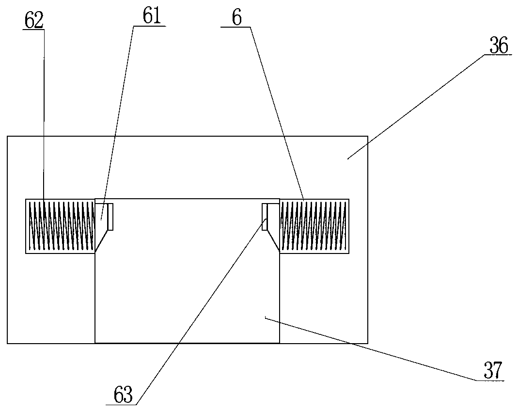 A fastening type glass column side slotting device