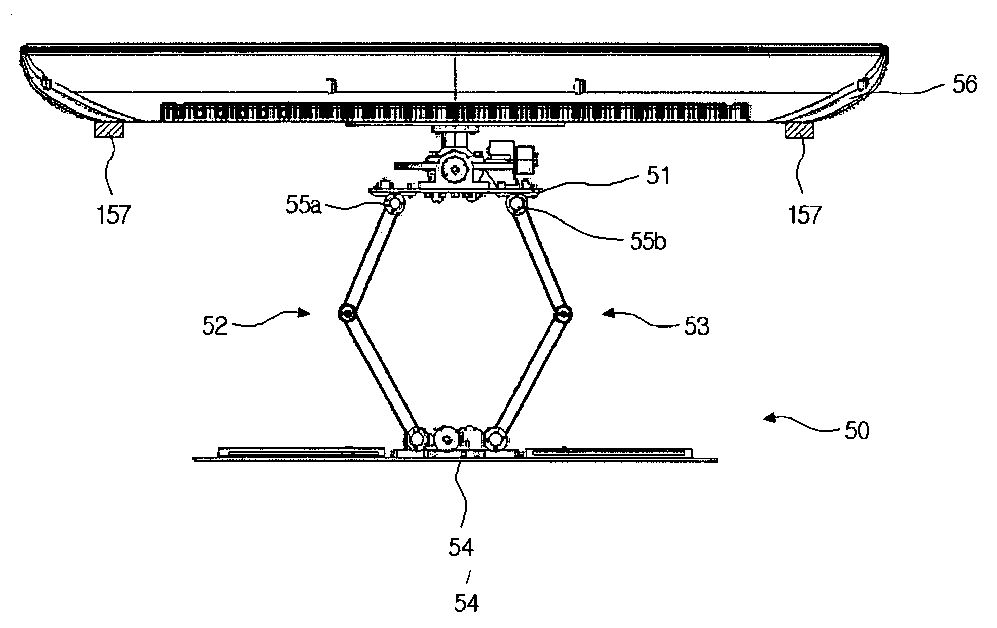 Display rotation appatatus and rotating method thereof