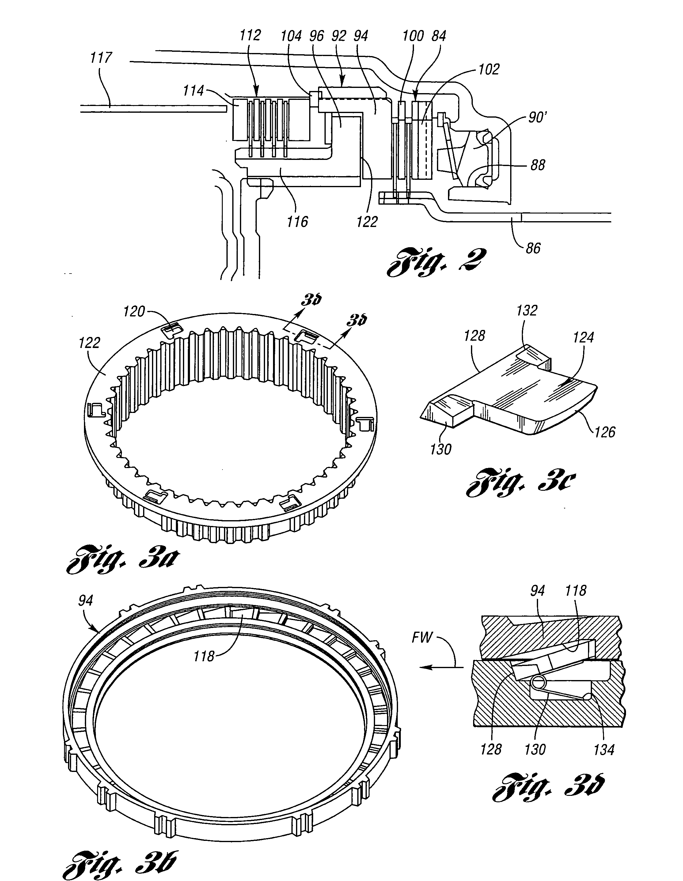 Planar coupling assembly for an automatic transmission