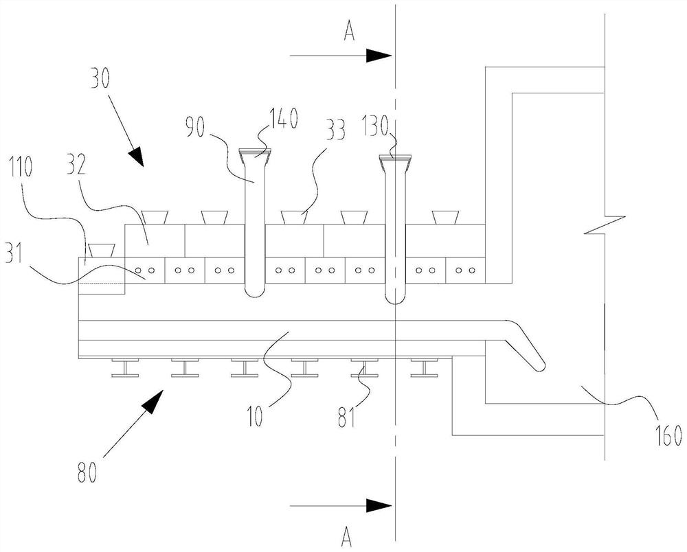 Launder device and launder temperature control method