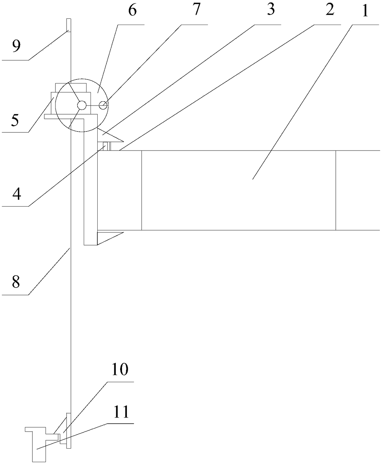 Harbor basin simulation device and testing method thereof