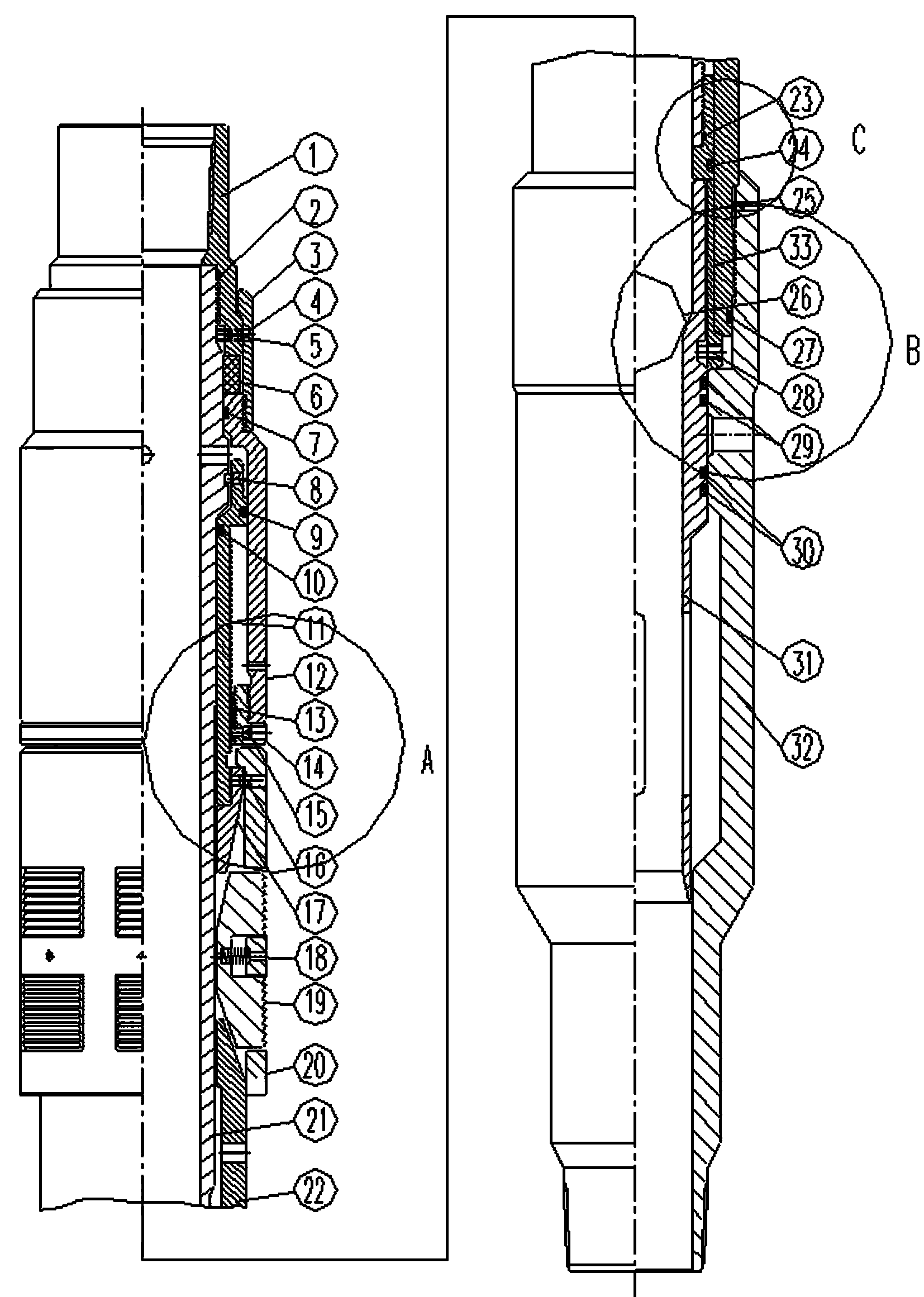 Ball injecting de-blocking hydraulic tubing anchor