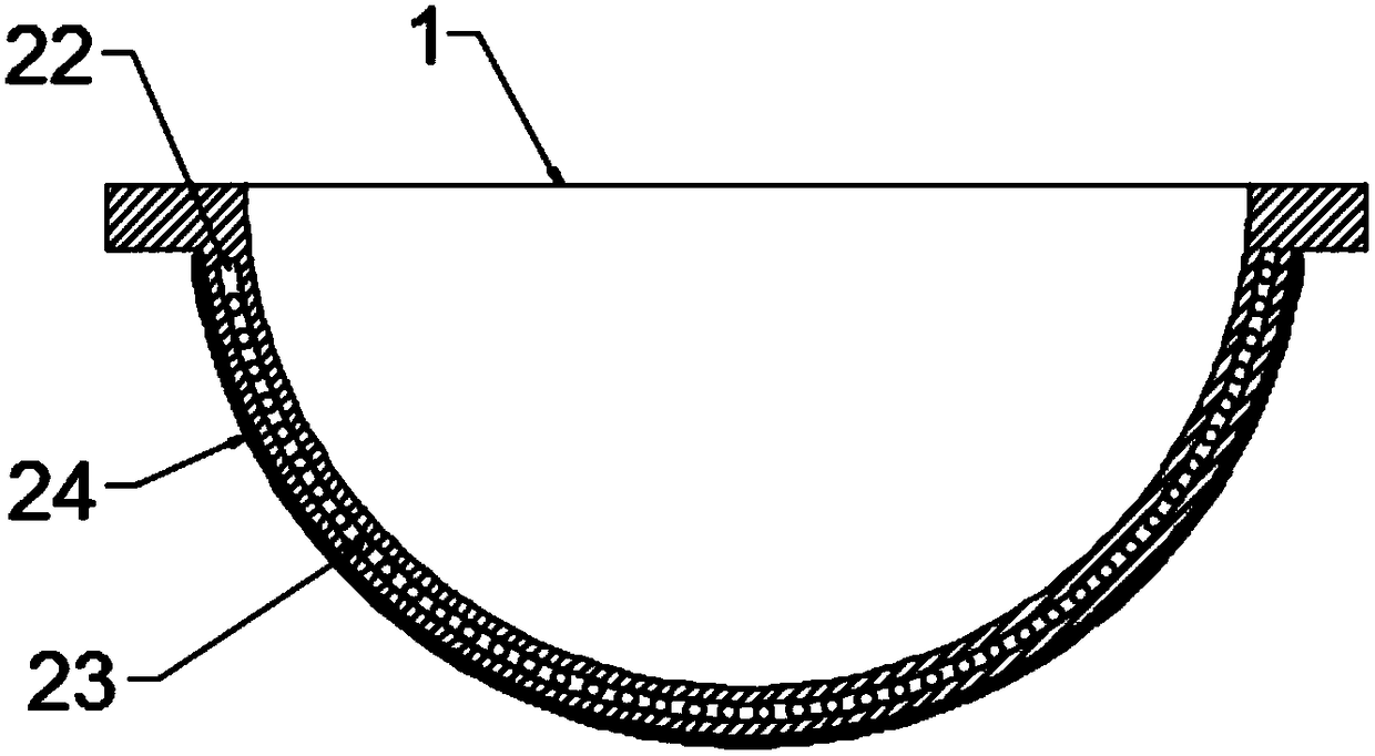 Overturning type tea frying device for tea processing