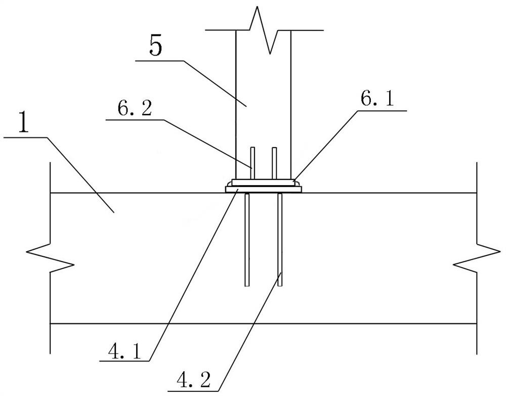 A prefabricated load-bearing intermediate partition wall structure and construction method of a rectangular pipe jacking gallery