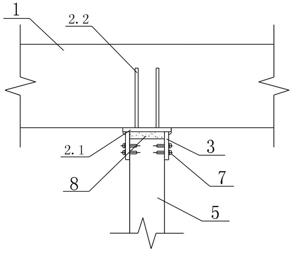 A prefabricated load-bearing intermediate partition wall structure and construction method of a rectangular pipe jacking gallery