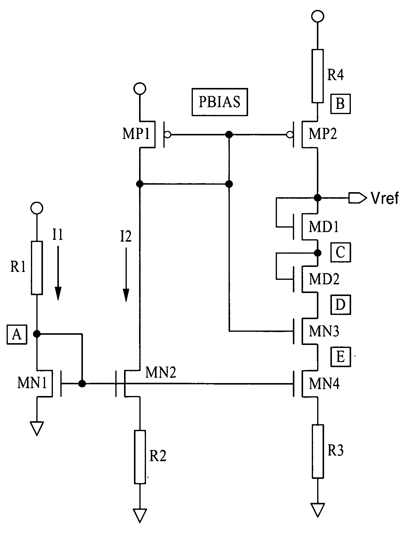 CMOS constant voltage generator