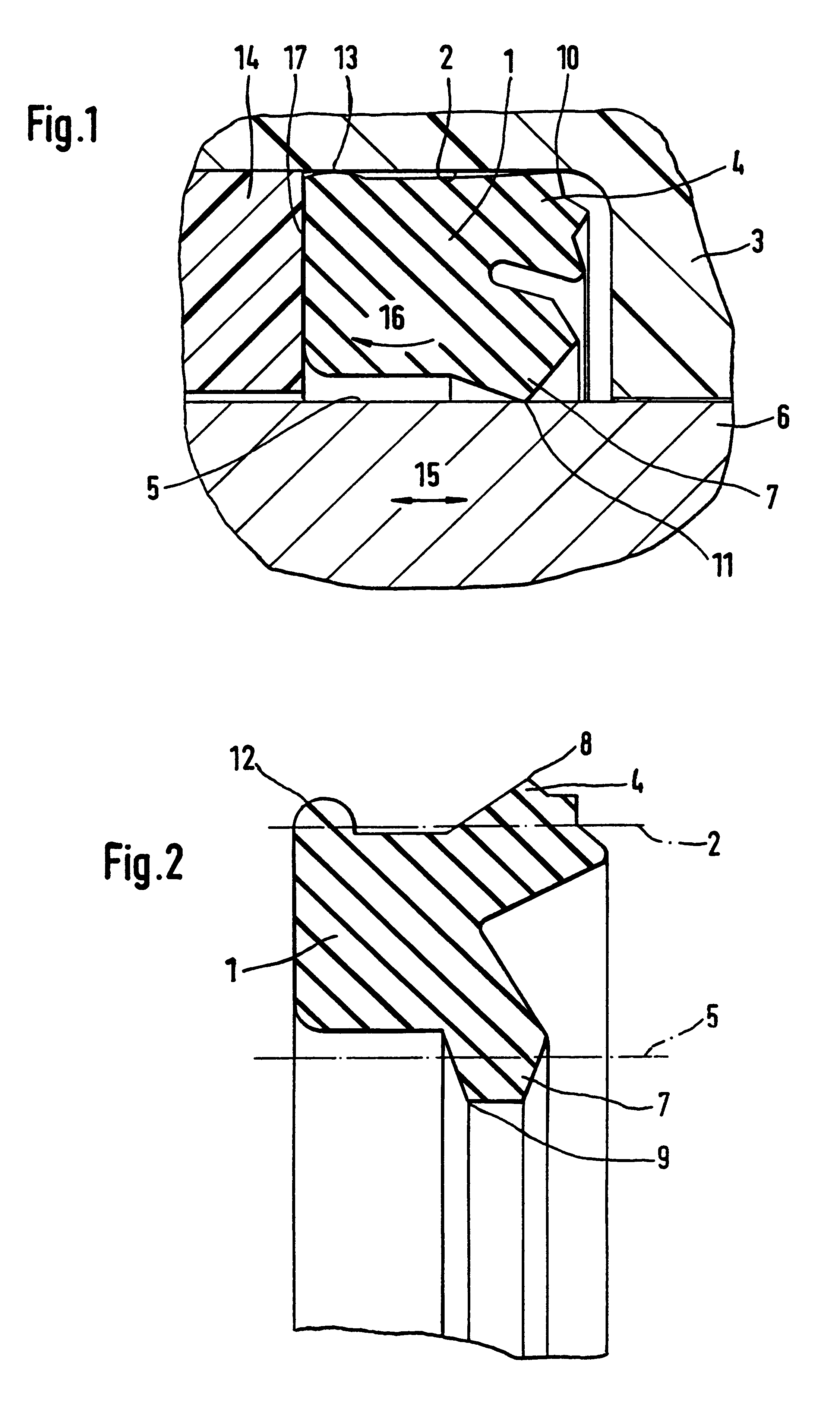 Lip seal for sealing cylindrical surfaces