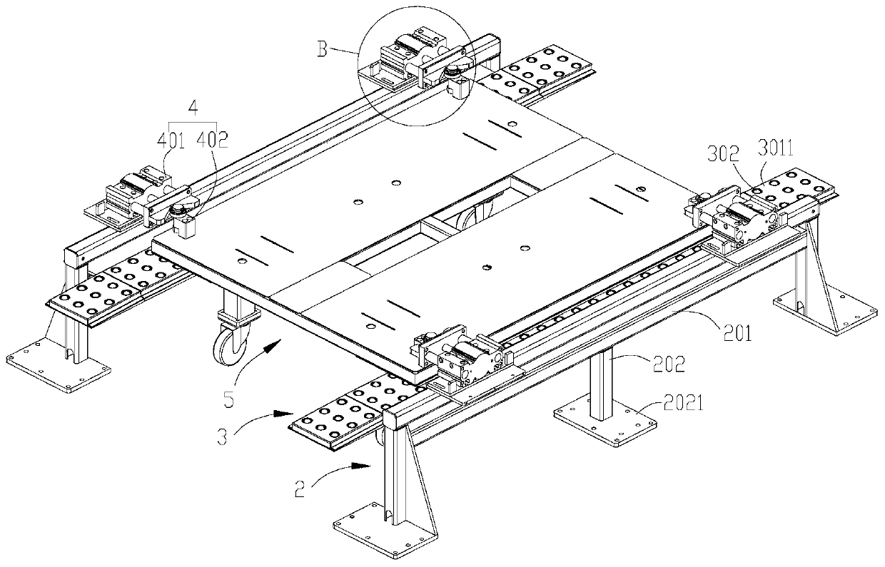 Material vehicle positioning mechanism of AGV and butt jointing method