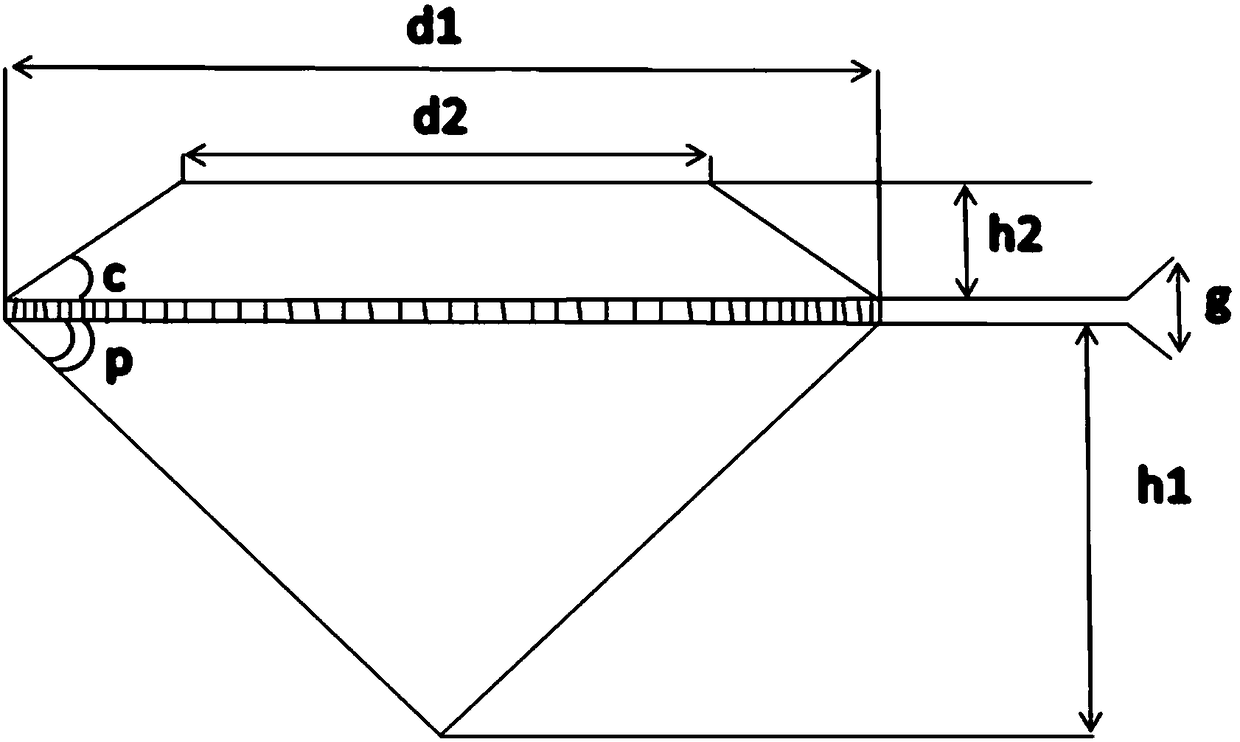 Diamond structure with interior cross-star pattern